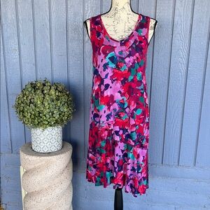 Westbound Vibrant Multicolor Sleeveless Dress Small